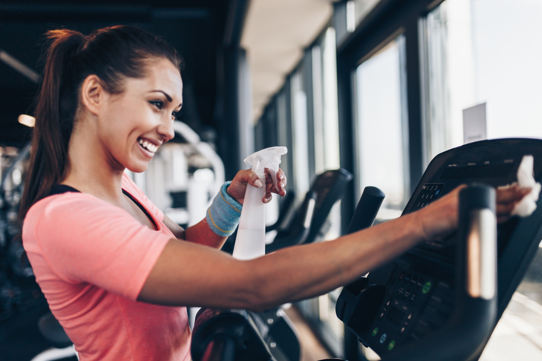 Fitness apparaten in top vorm