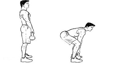 Kettlebell Deadlifts