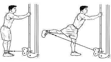 Cable hip extensions