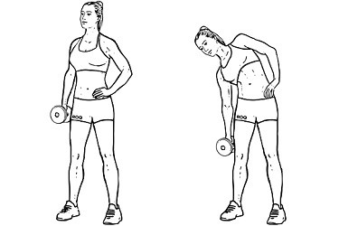 Dumbbell side bend