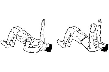 Floor Glute bridge press