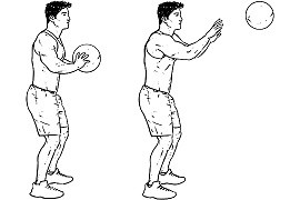 Medicine ball push