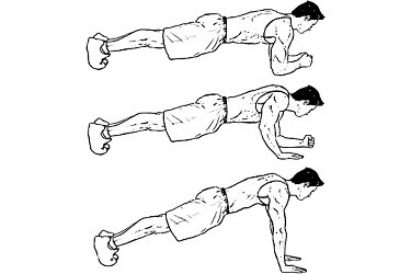 Plank push up