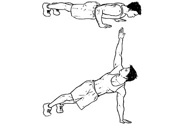 Plank rotation