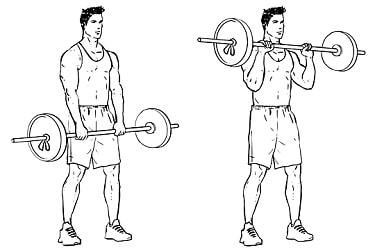 Reverse grip bar curl