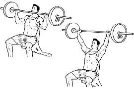 Seated Overhead Barbell Press