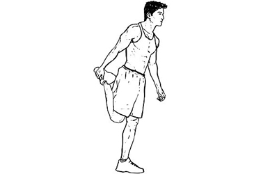 Standing quadricep stretch