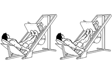 Calf Raises op de Leg Press Machine