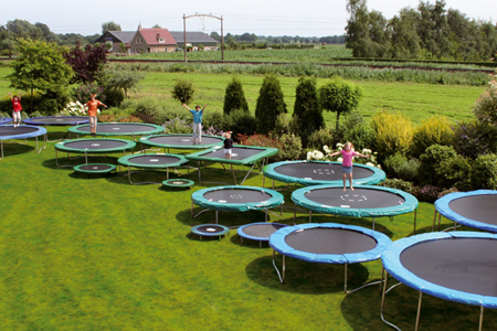 Ronde of rechthoek trampoline