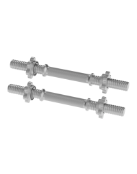 Dumbbellstang 30 mm - Focus Fitness - 35 cm - set van 2 stuks