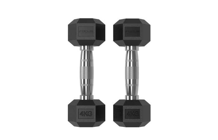 Hexa Dumbbells - Focus Fitness - 2 x 4 kg main product photo