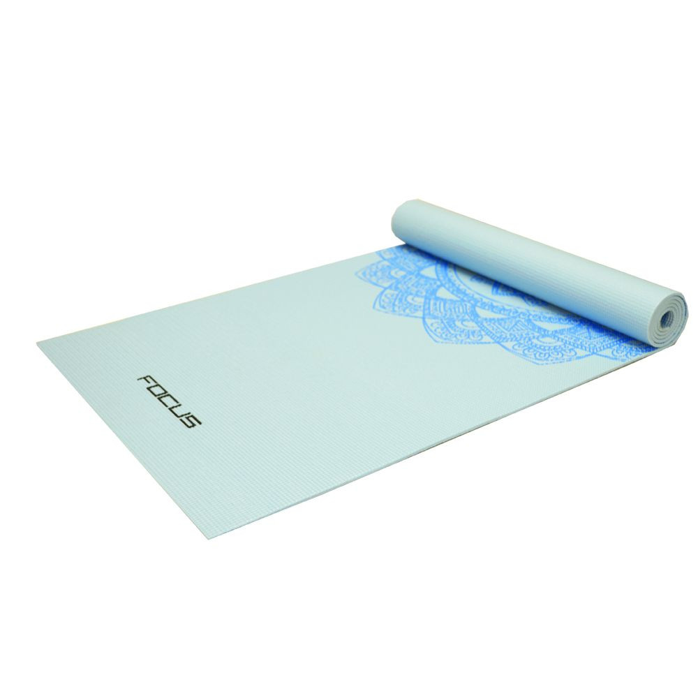 Yoga Mat Focus Fitness Blauw Met Print focus fitness kopen in de aanbieding Yoga Mat Focus Fitness Blauw Met Print focus fitness kopen in de aanbieding